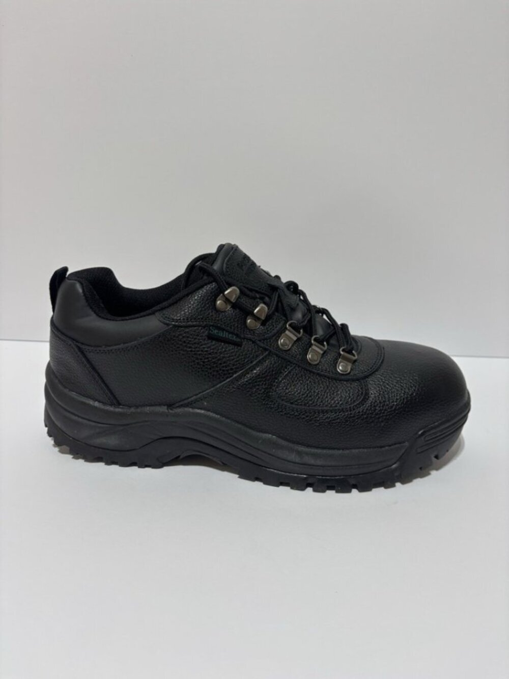 Propet Men’s Shield Walker Low Black Leather Sneakers, Size 11 EEE